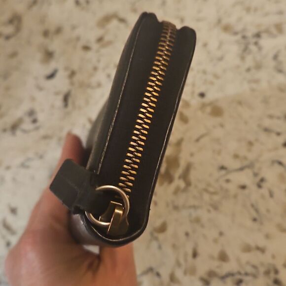 Gucci Animailer Bee Dark Blue Leather Zip-Around Large Wallet with Dust Bag - Picture 11 of 11